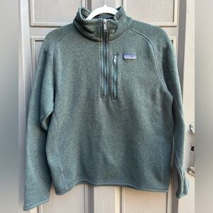 Patagonia Men’s Better Sweater 1/4 Zip Pullover Fleece Jacket Green